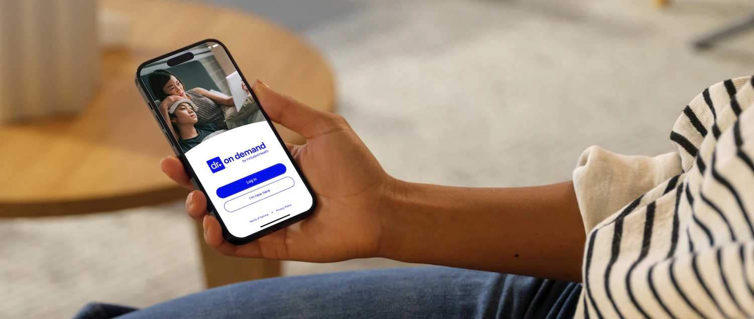 Doctor On Demand app in hand